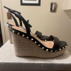 Steven New York Studded Espadrille Wedge Sandal